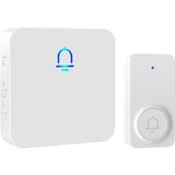 White, 1 button + 1 receiver