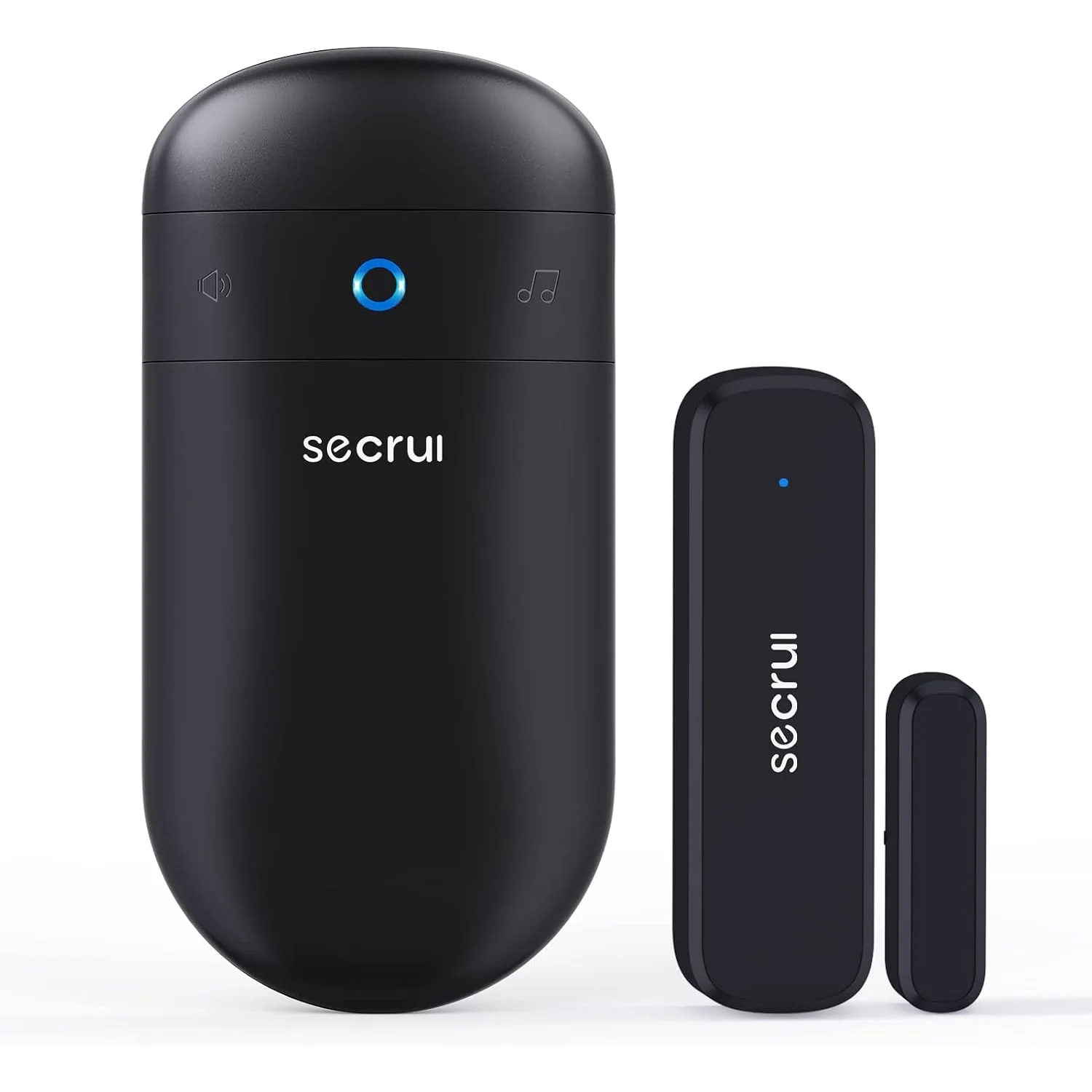 SECRUI Capsule Door Open Chime, black, 1 sensor + 1 receiver