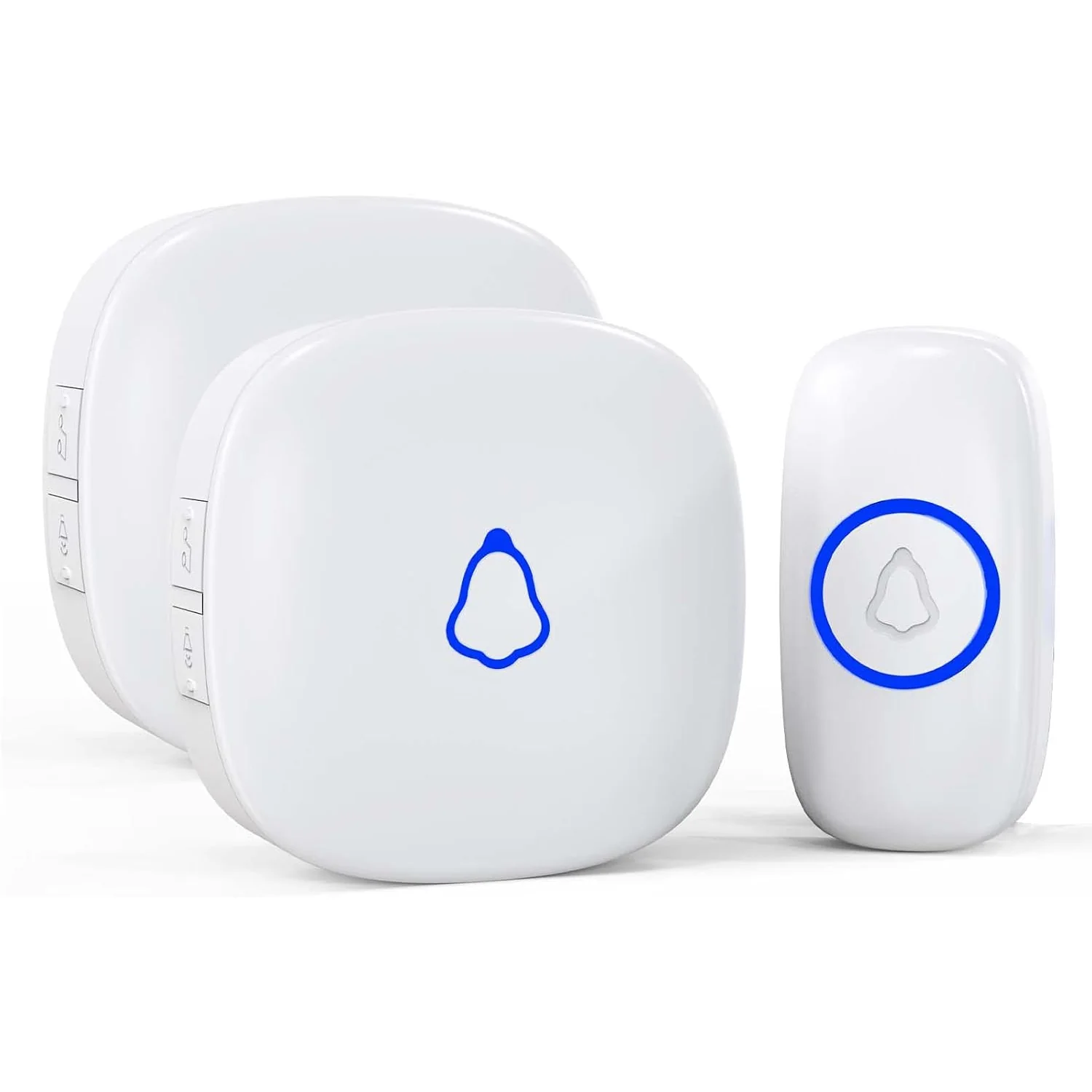 SECRUI M520 Doorbell Kit with 2 or 3 Receivers, white, 1 button + 2 receivers